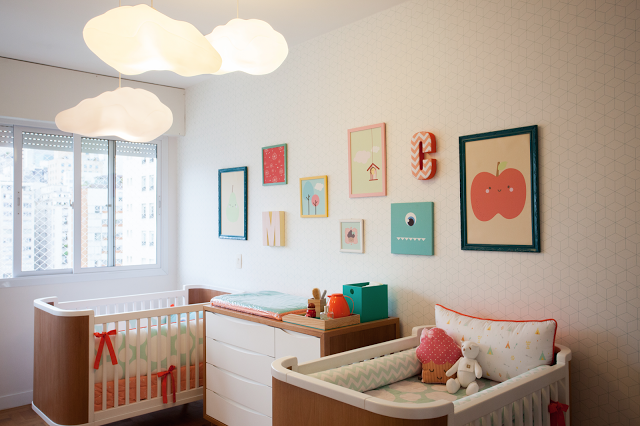 Decoração para quarto de bebê: Luminária Nuvem Usare