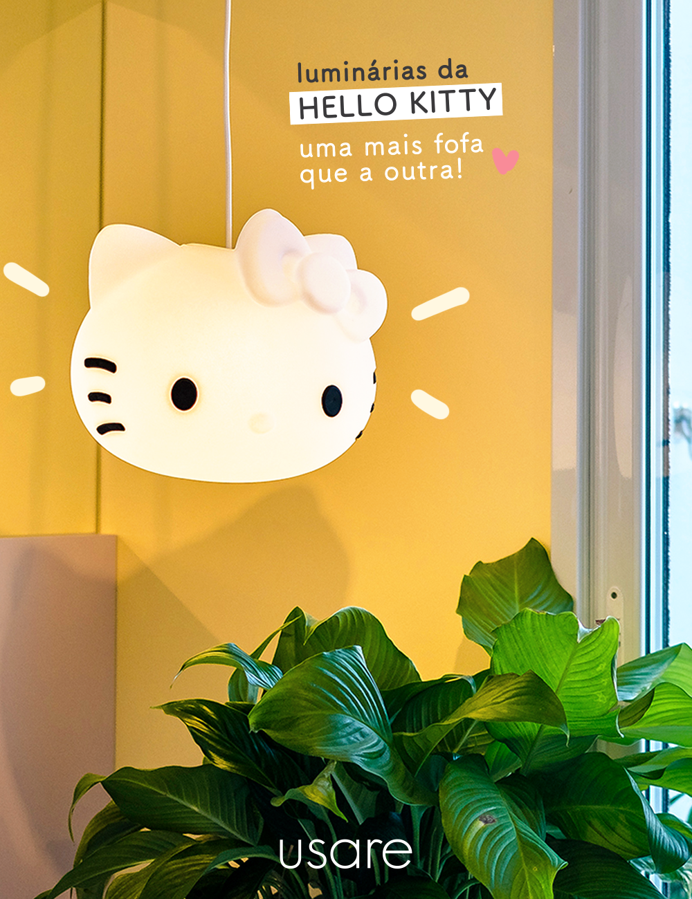 Luminárias Hello Kitty Usare