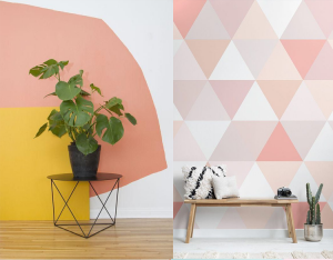 Pinturas de paredes geométricas e criativas pra inspirar