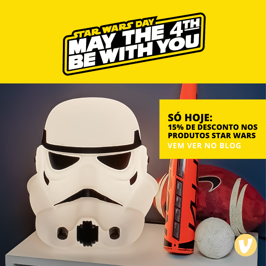 Star Wars Day com 15% de desconto nos produtos da Coleção Star Wars