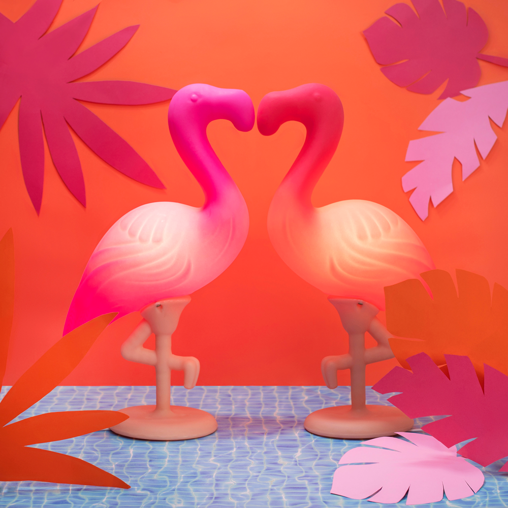 presentes de dia dos namorados - luminárias flamingo
