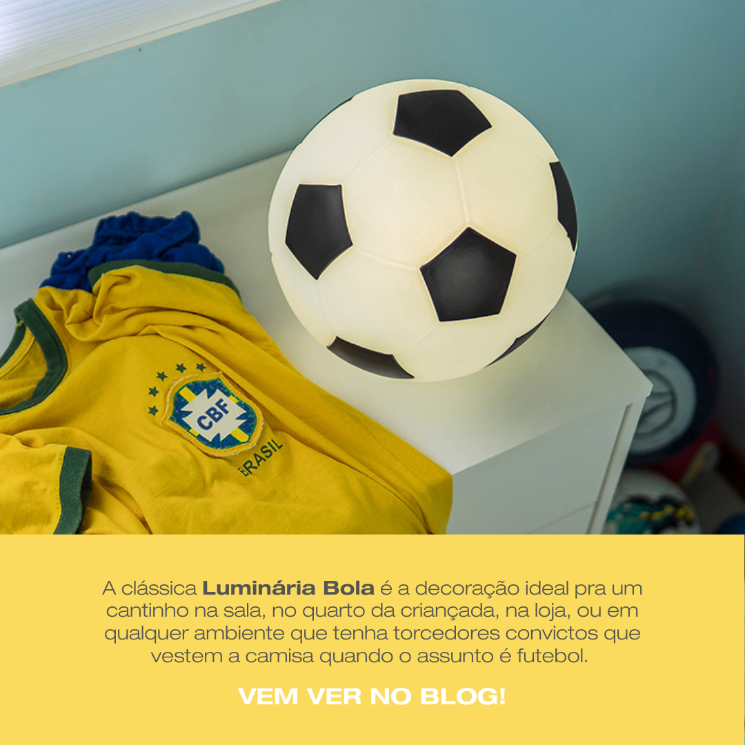 Luminária Bola de Futebol￼