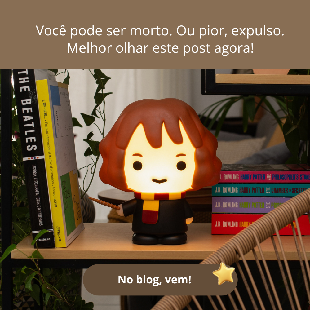 Luminária Hermione, da Coleção Harry Potter￼
