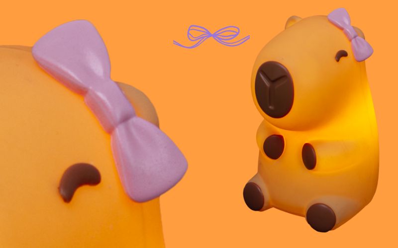 Capivara Mania Usare - Capi Baby Girl - laço