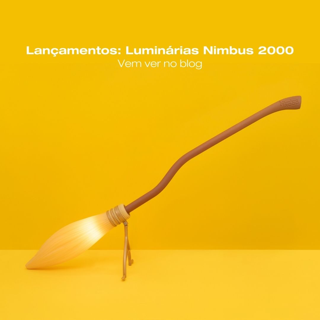 Luminária Nimbus 2000: pra decorar a casa com magia ✨🧹